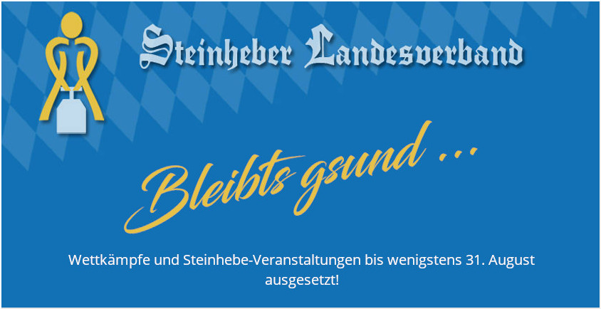 Veranstaltungen und Wettkämpfe bis wenigstens 31. August ausgesetzt