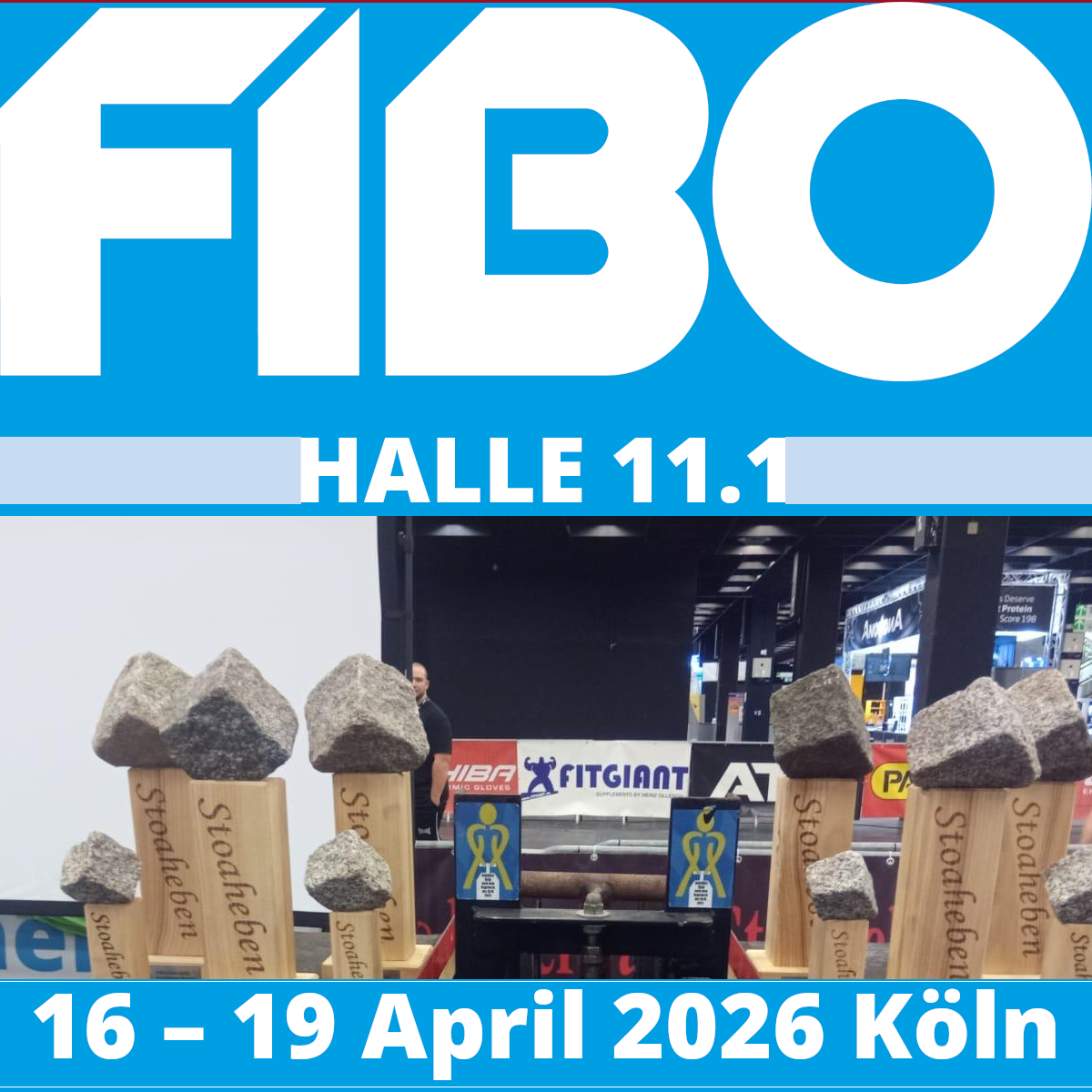 Steinheben auf der FIBO 2026!