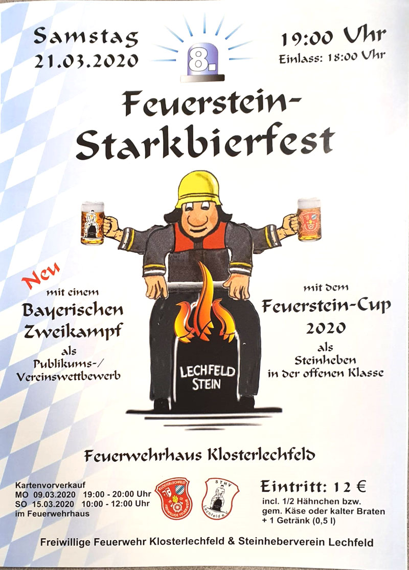 Feuerstein Starkbierfest Steinheben